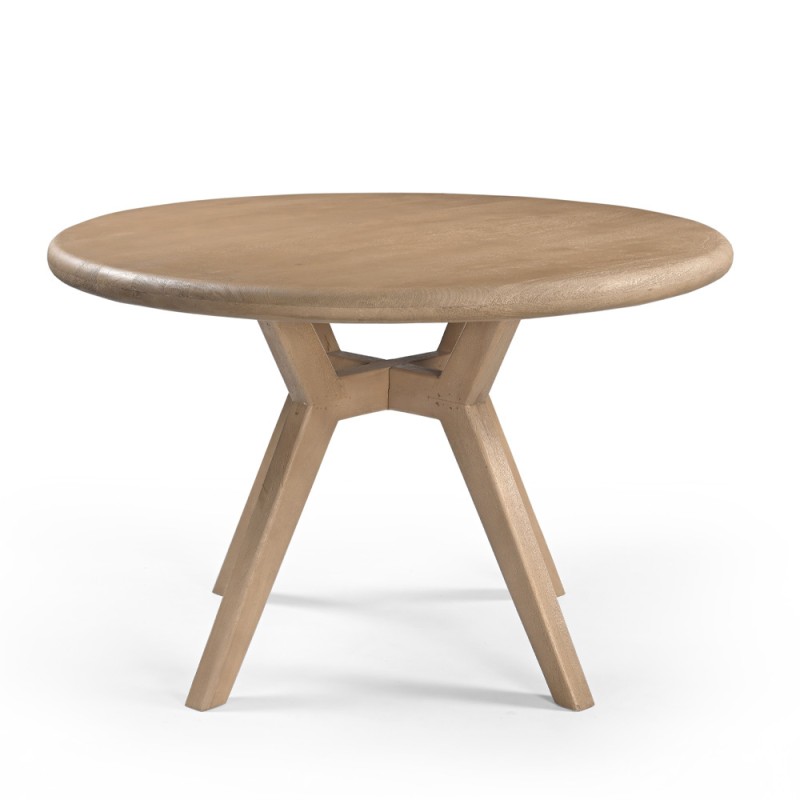 PARADIS ΤΡΑΠΕΖΙ ΡΟΤΟΝΤΑ ΚΑΡΥΔΙ ΑΝΟΙΧΤΟ 120x120x76cm