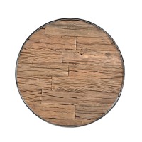 RICHMONT ΤΡΑΠΕΖΙ ΡΟΤΟΝΤΑ ΚΑΡΥΔΙ ΑΣΗΜΙ 127x127x76cm