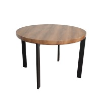 BOBBA ΤΡΑΠΕΖΙ ΡΟΤΟΝΤΑ SONOMA 110x110x75cm