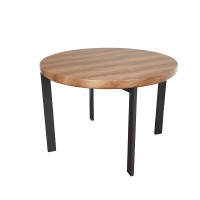 BOBBA ΤΡΑΠΕΖΙ ΡΟΤΟΝΤΑ SONOMA 110x110x75cm
