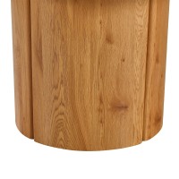 PILLAR ΤΡΑΠΕΖΙ ΡΟΤΟΝΤΑ ΛΕΥΚΟ 140x140x75cm