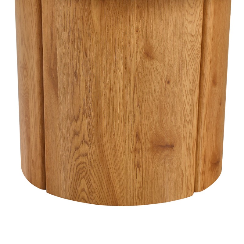 PILLAR ΤΡΑΠΕΖΙ ΡΟΤΟΝΤΑ ΛΕΥΚΟ 140x140x75cm
