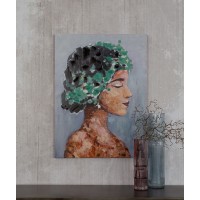 SPRING LADY ΠΙΝΑΚΑΣ ΔΙΑΚΟΣΜΗΣΗΣ 60x80x4cm ΚΑΜΒΑΣ ΠΟΛΥΧΡΩΜΟ
