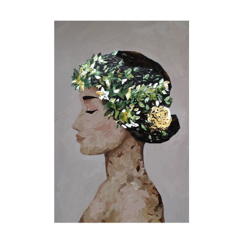 SPRING LADY ΠΙΝΑΚΑΣ ΔΙΑΚΟΣΜΗΣΗΣ 60x80x4cm ΚΑΜΒΑΣ ΠΟΛΥΧΡΩΜΟ