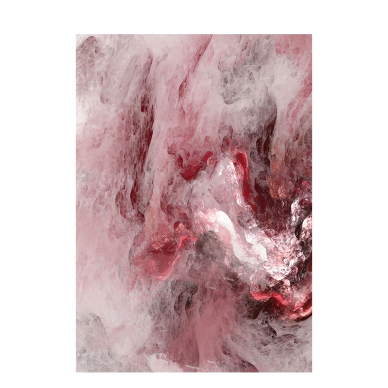 BRΕΚΕΝ ΠΙΝΑΚΑΣ ΔΙΑΚΟΣΜΗΣΗΣ 60x90x3cm ΚΑΜΒΑΣ ΚΟΚΚΙΝΟ ΛΕΥΚΟ ΞΥΛΟ ΡΟΖ