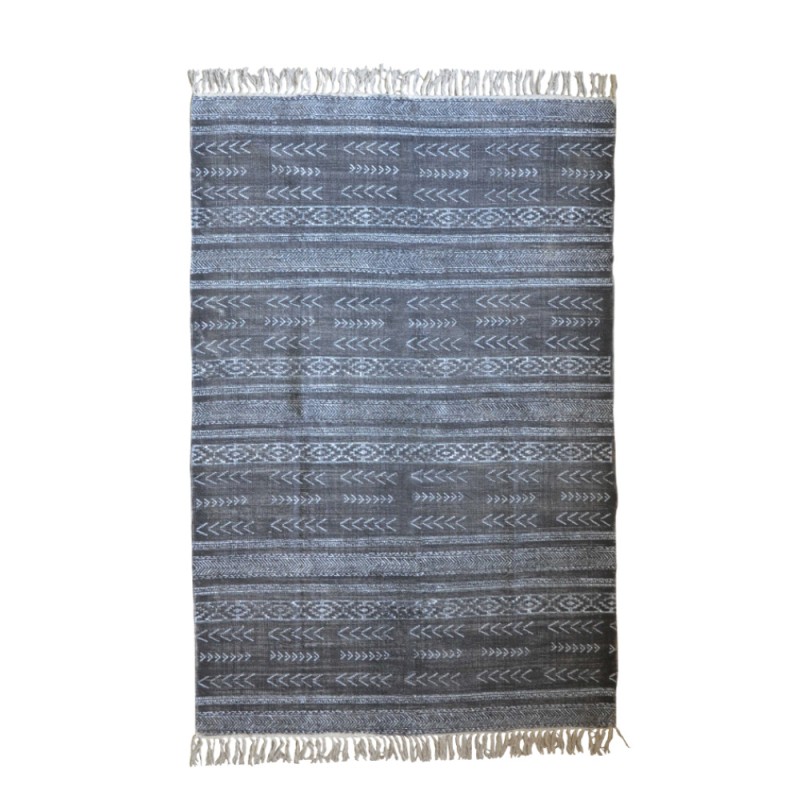 TECCATI DARK ΧΑΛΙ 120x190cm ΒΑΜΒΑΚΙ ΜΑΥΡΟ