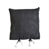 SABLE 9 ΔΙΑΚΟΣΜΗΤΙΚΟ ΜΑΞΙΛΑΡΙ 45x45cm ΒΑΜΒΑΚΙ ΜΑΥΡΟ
