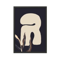 BRAK ΠΙΝΑΚΑΣ 42x56x2cm MDF ΠΟΛΥΧΡΩΜΟ ΧΑΡΤΙ ΜΑΥΡΟ