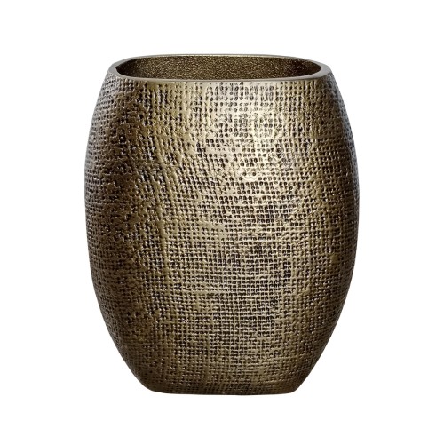 KALSU ΒΑΖΟ 19x10x24cm ΑΛΟΥΜΙΝΙΟ ΧΡΥΣΟ ΑΝΤΙΚΕ