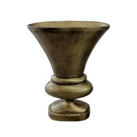 MUT ΒΑΖΟ 32x16x46cm ΑΛΟΥΜΙΝΙΟ ΧΡΥΣΟ ΑΝΤΙΚΕ