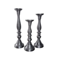 LUSAR ΚΗΡΟΠΗΓΙΟ SET 3ΤΜΧ 11x11x40cm ΑΛΟΥΜΙΝΙΟ ΑΣΗΜΙ ΑΝΤΙΚΕ