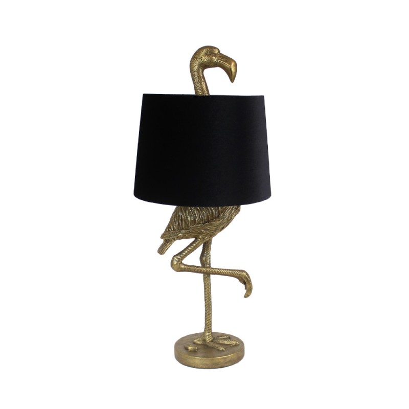 OENE ΦΩΤΙΣΤΙΚΟ ΕΠΙΤΡΑΠΕΖΙΟ 35x35x81cm POLYRESIN ΧΡΥΣΟ ΜΑΥΡΟ ΥΦΑΣΜΑ