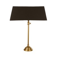 LANG ΦΩΤΙΣΤΙΚΟ ΕΠΙΤΡΑΠΕΖΙΟ 60x20x86cm ΑΛΟΥΜΙΝΙΟ ΧΡΥΣΟ ΑΝΤΙΚΕ ΜΑΥΡΟ ΥΦΑΣΜΑ