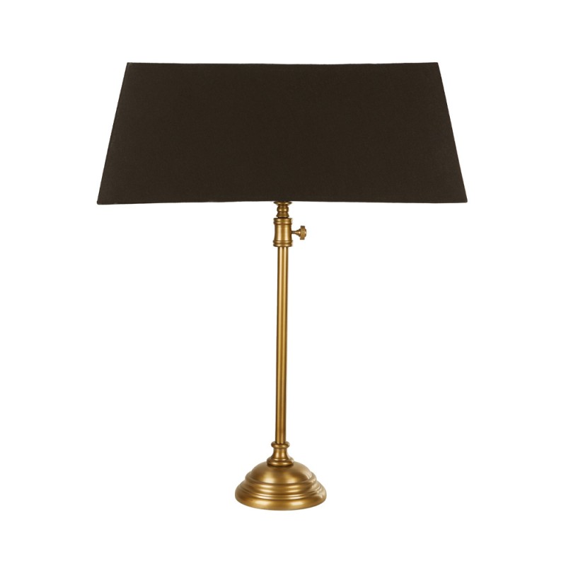 LANG ΦΩΤΙΣΤΙΚΟ ΕΠΙΤΡΑΠΕΖΙΟ 60x20x86cm ΑΛΟΥΜΙΝΙΟ ΧΡΥΣΟ ΑΝΤΙΚΕ ΜΑΥΡΟ ΥΦΑΣΜΑ