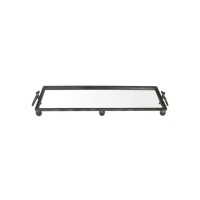 Σετ-2Τεμ.LORRY ΔΙΣΚΟΣ ΔΙΑΚΟΣΜΗΣΗΣ 93x26x11cm ΜΕΤΑΛΛΟ ΜΑΥΡΟ ΚΑΘΡΕΠΤΗΣ