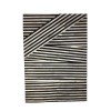 ZEBRA ΧΑΛΙ ΣΑΛΟΝΙΟΥ 170x240cm ΔΕΡΜΑ ΜΑΥΡΟ ΛΕΥΚΟ ΜΑΛΛΙΝΟ
