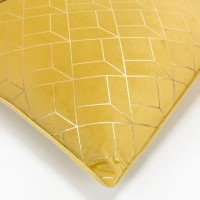 BRILLO ΔΙΑΚΟΣΜΗΤΙΚΟ ΜΑΞΙΛΑΡΙ 45x45cm ΒΕΛΟΥΔΟ ΧΡΥΣΟ
