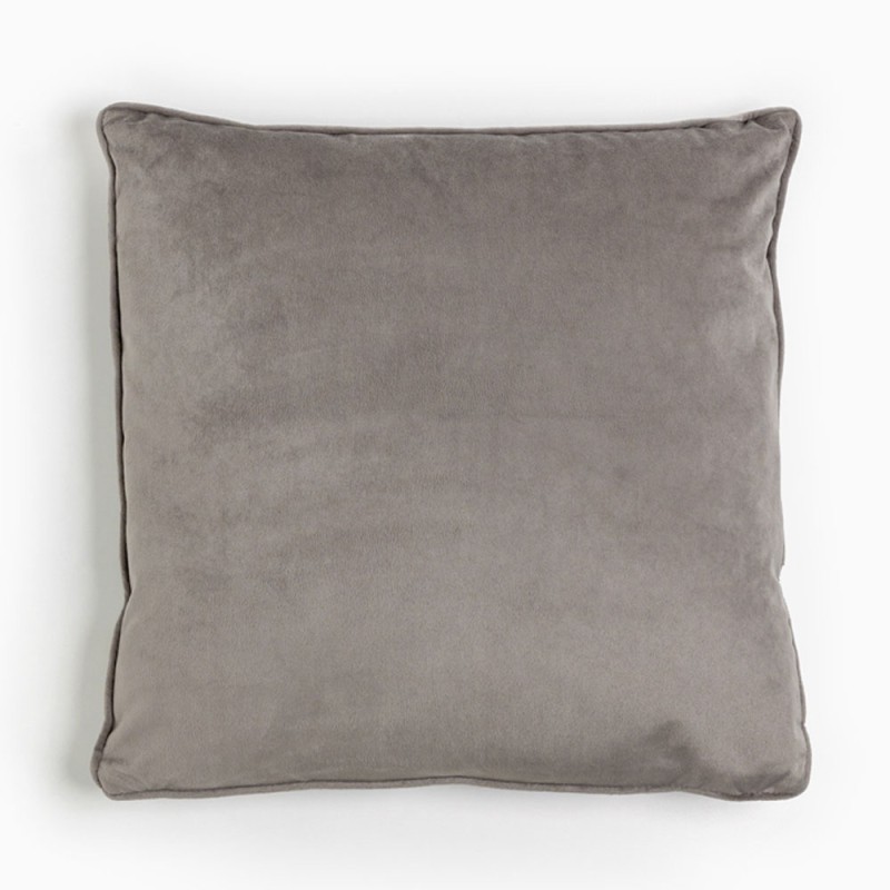 SIMPLY FRANCO ΔΙΑΚΟΣΜΗΤΙΚΟ ΜΑΞΙΛΑΡΙ 45x45cm ΒΕΛΟΥΔΟ ΓΚΡΙ
