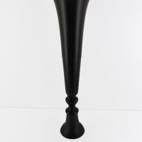 FLORES ΒΑΖΟ 20x20x71cm ΑΛΟΥΜΙΝΙΟ ΜΑΥΡΟ