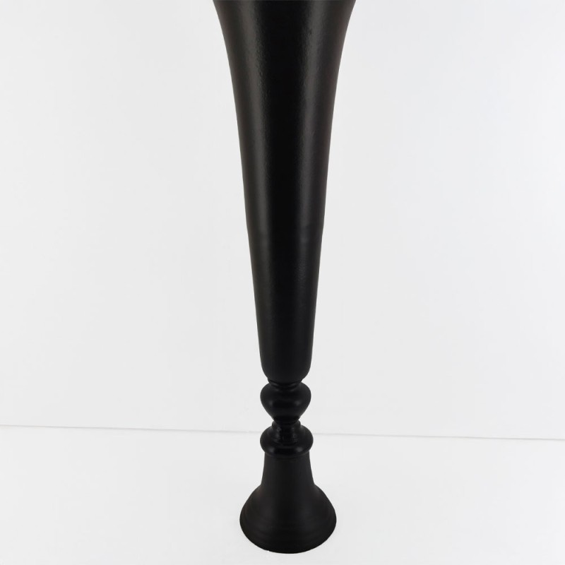 FLORES ΒΑΖΟ 20x20x71cm ΑΛΟΥΜΙΝΙΟ ΜΑΥΡΟ