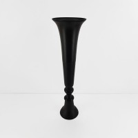 FLORES ΒΑΖΟ 20x20x71cm ΑΛΟΥΜΙΝΙΟ ΜΑΥΡΟ