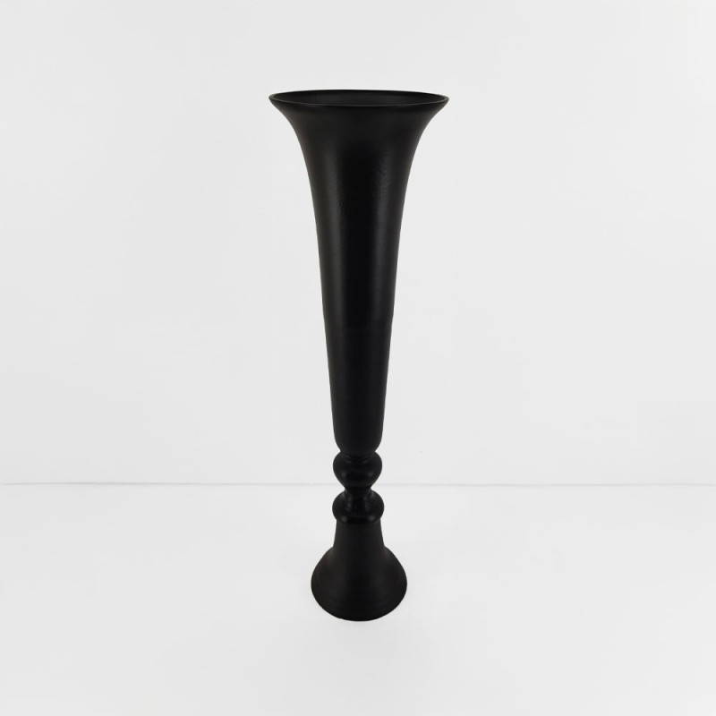 FLORES ΒΑΖΟ 20x20x71cm ΑΛΟΥΜΙΝΙΟ ΜΑΥΡΟ