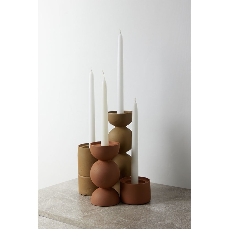 FORMAS ΚΗΡΟΠΗΓΙΟ 8x8x24cm ΑΛΟΥΜΙΝΙΟ BEIGE ROUGH