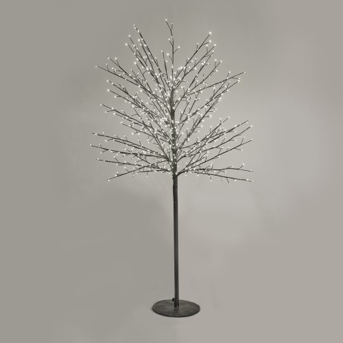 GLOW FLARE 180 ΧΡΙΣΤΟΥΓΕΝΝΙΑΤΙΚΟ ΔΕΝΤΡΟ LED 40x40x180cm COPPER ΜΑΥΡΟ PVC