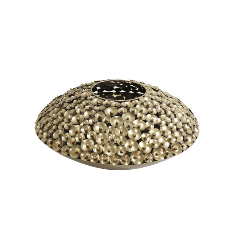 POPPY ΒΑΖΟ 52x52x23cm ΜΕΤΑΛΛΟ ΧΡΥΣΟ ANTIQUE