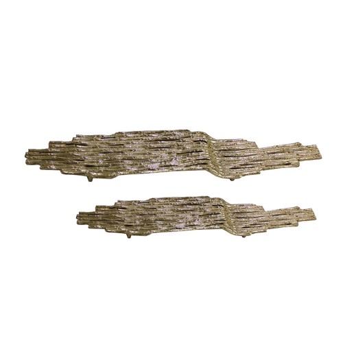 REED ΔΙΣΚΟΣ 74x19x5cm ΑΛΟΥΜΙΝΙΟ ΧΡΥΣΟ ANTIQUE