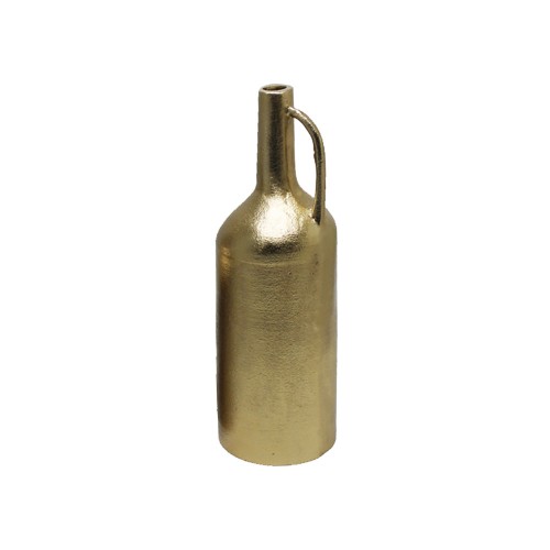BOTTLE 30,5 ΒΑΖΟ 10x10x31cm ΑΛΟΥΜΙΝΙΟ ΧΡΥΣΟ ANTIQUE