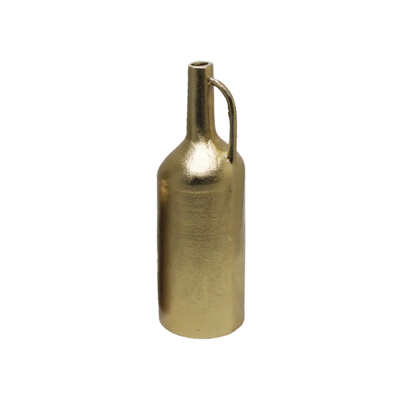 BOTTLE 30,5 ΒΑΖΟ 10x10x31cm ΑΛΟΥΜΙΝΙΟ ΧΡΥΣΟ ANTIQUE