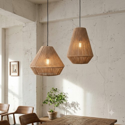 ROPE A ΦΩΤΙΣΤΙΚΟ ΟΡΟΦΗΣ 30x30x38cm ΓΙΟΥΤΑ ΦΥΣΙΚΟ ΜΕΤΑΛΛΟ
