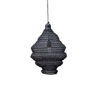 RUCHE ΦΩΤΙΣΤΙΚΟ ΟΡΟΦΗΣ 35x35x40cm ΜΕΤΑΛΛΟ ΜΑΥΡΟ