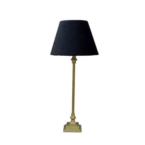 REMY ΦΩΤΙΣΤΙΚΟ ΕΠΙΤΡΑΠΕΖΙΟ 14x25x57cm ΑΛΟΥΜΙΝΙΟ ΧΡΥΣΟ ΑΝΤΙΚΕ ΒΕΛΟΥΔΟ ΜΑΥΡΟ