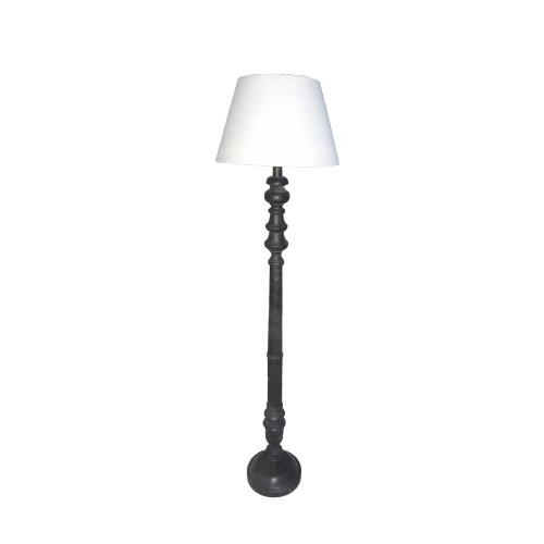 VICTORIEN ΦΩΤΙΣΤΙΚΟ ΕΠΙΔΑΠΕΔΙΟ 28x45x163cm ΞΥΛΟ ΜΑΥΡΟ ΥΦΑΣΜΑ ΛΕΥΚΟ