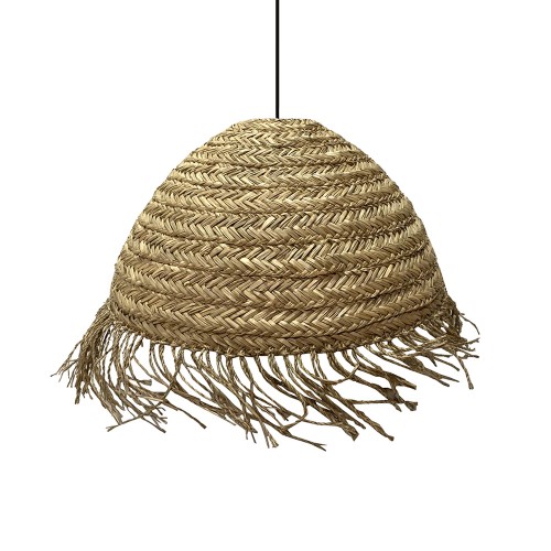 SYROS ΦΩΤΙΣΤΙΚΟ ΟΡΟΦΗΣ 56x56x30cm SEAGRASS ΦΥΣΙΚΟ