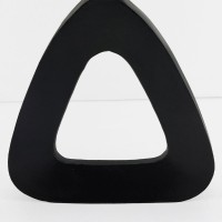 ABSTRACT TRIANGLE ΒΑΖΟ 27x5x32cm ΑΛΟΥΜΙΝΙΟ ΜΑΥΡΟ