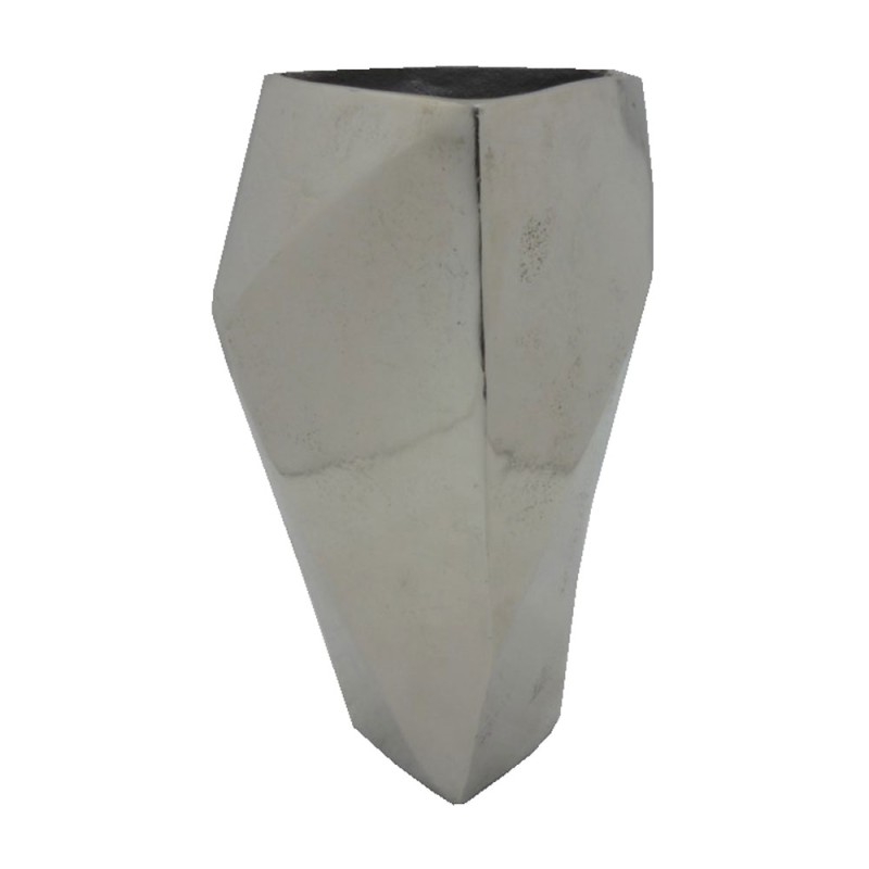 DOUMA ΒΑΖΟ 21x17x36cm ΑΛΟΥΜΙΝΙΟ SILVER NICKEL