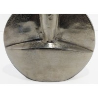 KALIA ΒΑΖΟ 27x8x27cm ΑΛΟΥΜΙΝΙΟ SILVER NICKEL