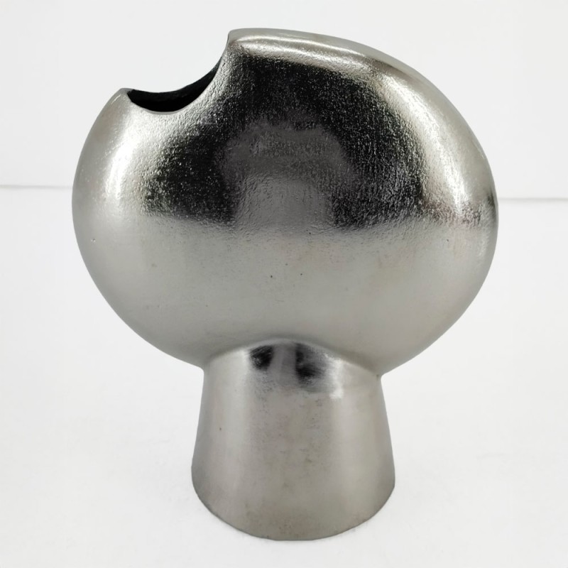 DOTO ΒΑΖΟ 21x12x26cm ΑΛΟΥΜΙΝΙΟ SILVER NICKEL