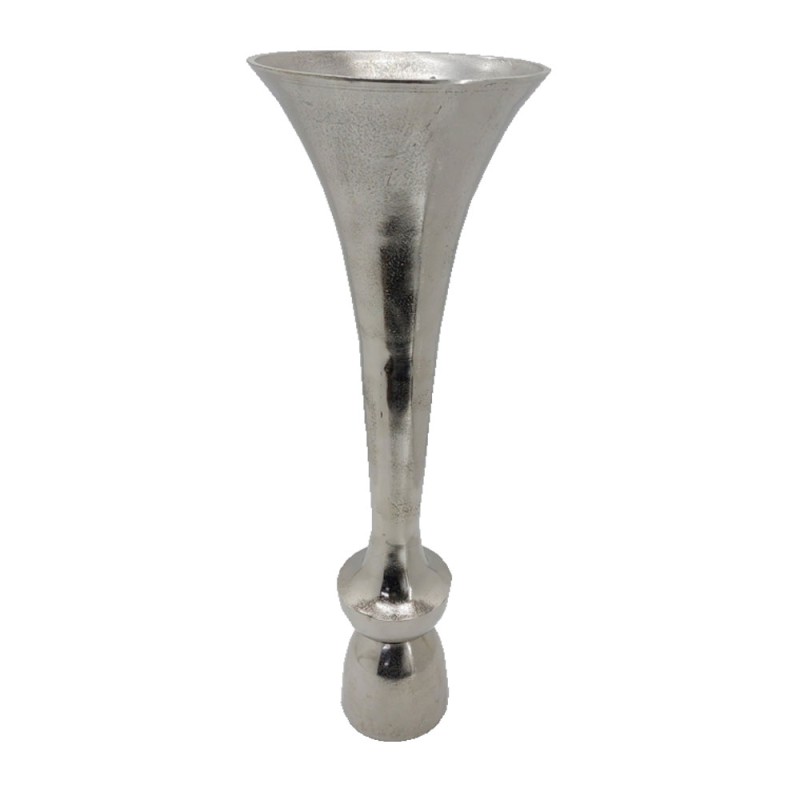 LUXOR ΒΑΖΟ 26x26x79cm ΑΛΟΥΜΙΝΙΟ SILVER NICKEL
