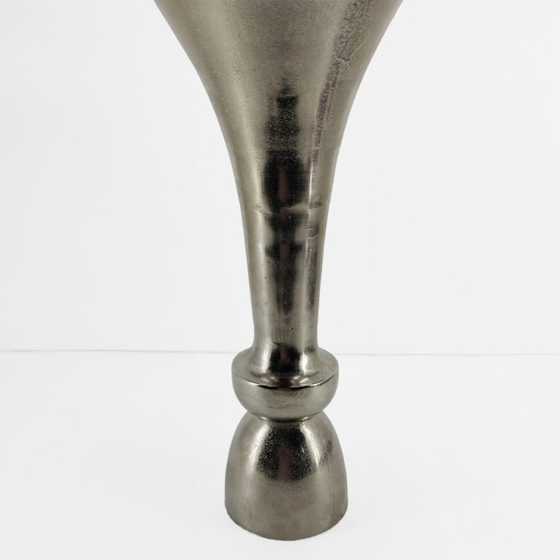 LUXOR ΒΑΖΟ 23x23x50cm ΑΛΟΥΜΙΝΙΟ SILVER NICKEL