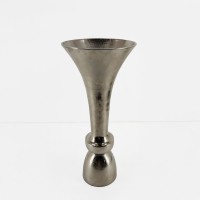 LUXOR ΒΑΖΟ 23x23x50cm ΑΛΟΥΜΙΝΙΟ SILVER NICKEL