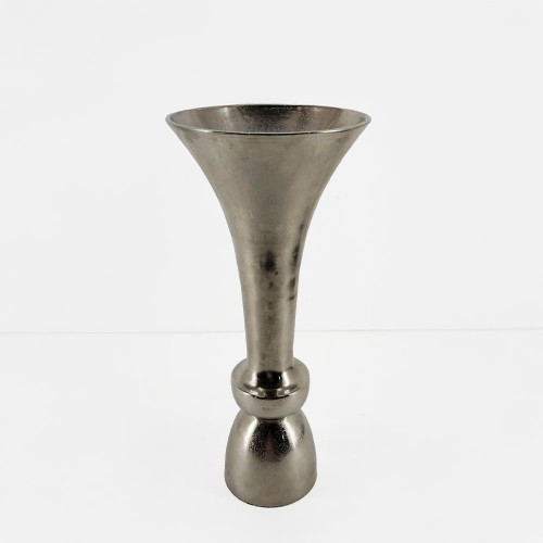 LUXOR ΒΑΖΟ 23x23x50cm ΑΛΟΥΜΙΝΙΟ SILVER NICKEL