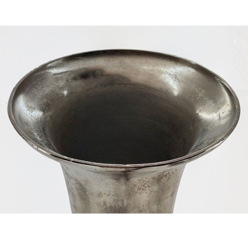 FLORES ΒΑΖΟ 26x26x115cm ΑΛΟΥΜΙΝΙΟ SILVER NICKEL