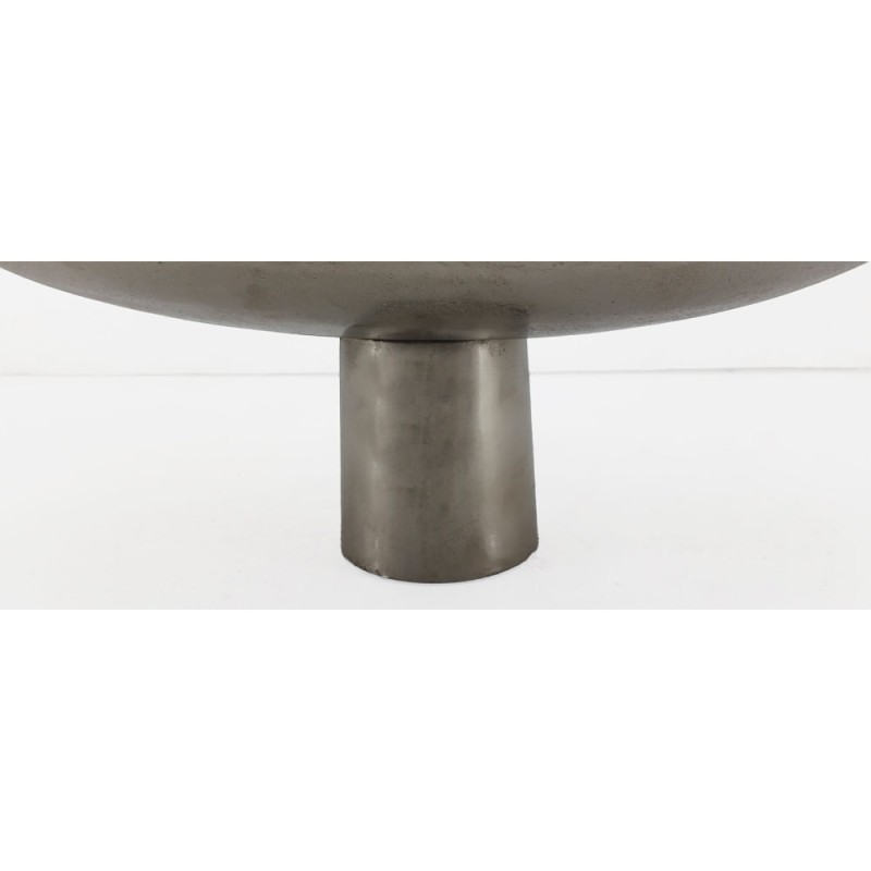 DUNE ΠΛΑΤΩ ΜΕ ΠΟΔΙ 46x26x18cm ΑΛΟΥΜΙΝΙΟ SILVER NICKEL