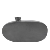 OMNIA ΒΑΖΟ 38x5x23cm ΑΛΟΥΜΙΝΙΟ ΓΚΡΙ