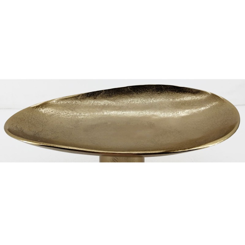 DUNE ΠΛΑΤΩ ΜΕ ΠΟΔΙ 46x26x18cm ΑΛΟΥΜΙΝΙΟ ΧΡΥΣΟ
