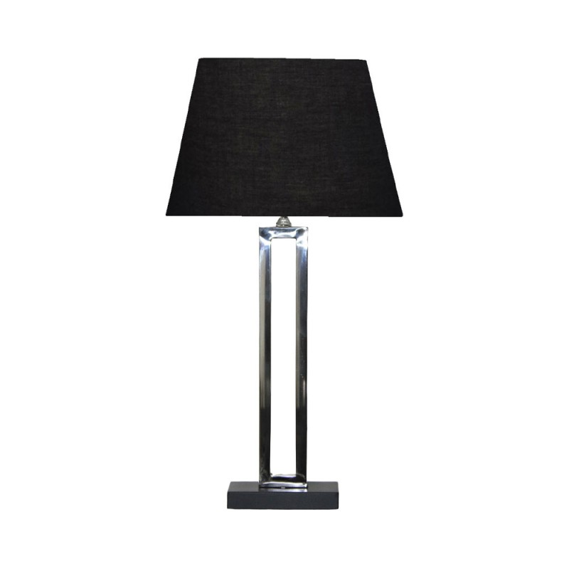 ANSELM ΦΩΤΙΣΤΙΚΟ ΕΠΙΤΡΑΠΕΖΙΟ 41x28x71cm ΑΤΣΑΛΙ ΑΣΗΜΙ ΜΑΥΡΟ